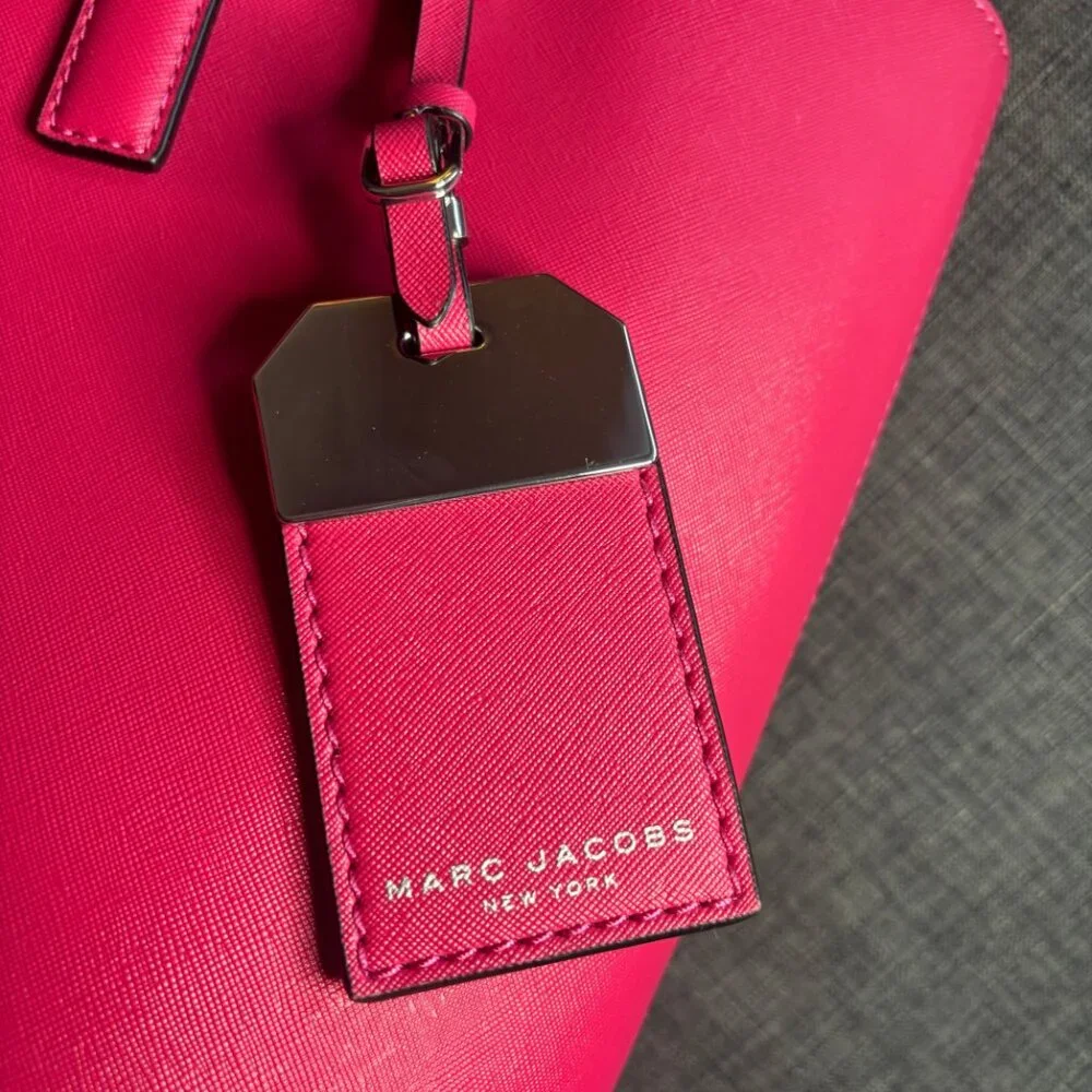 Auth NWOT Marc Jacobs Rare HOT PINK magenta  Sidekick Tote - Picture 6 of 14